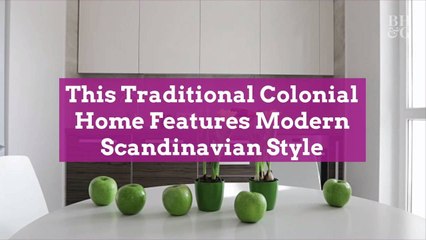 This Traditional Colonial Home Features Modern Scandinavian Style