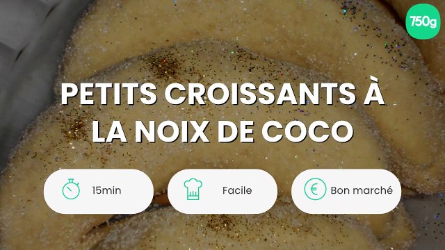 Petits croissants à la noix de coco