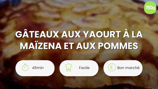 Gâteaux aux yaourt à la maïzena et aux pommes