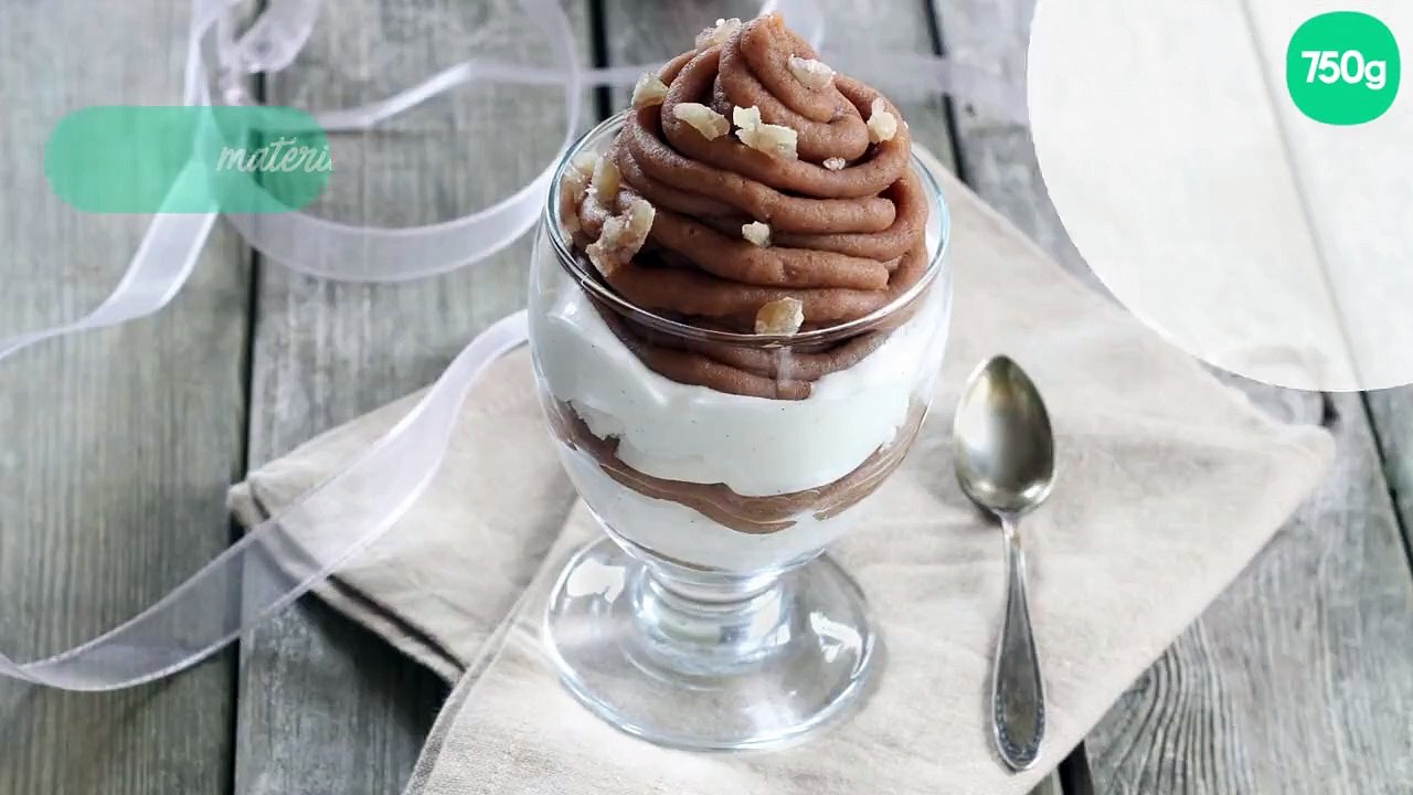 Mont blanc en verrine