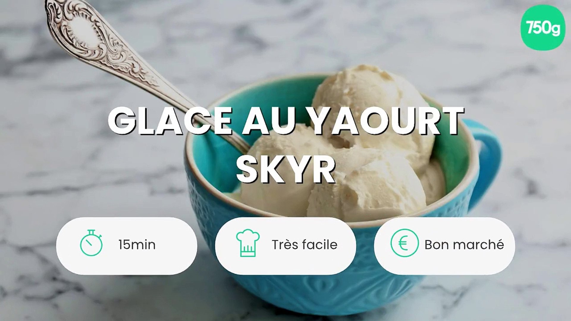 Glace au yaourt Skyr - Vidéo Dailymotion