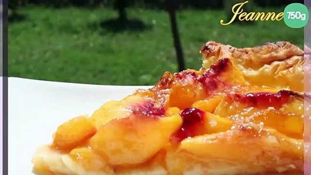 Tarte aux pêches rapide