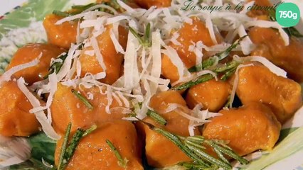 Gnocchi de butternut au beurre de romarin