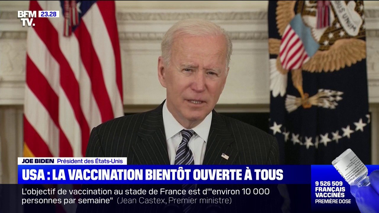 États-Unis: Joe Biden annonce que tous les adultes américains seront éligibles au vaccin d'ici le 19 avril