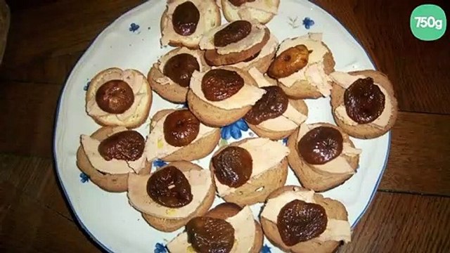 Toasts foie gras et figues