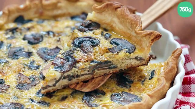 Quiche aux champignons forestiers et au porto