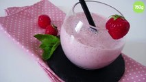 Smoothie lacté aux fraises
