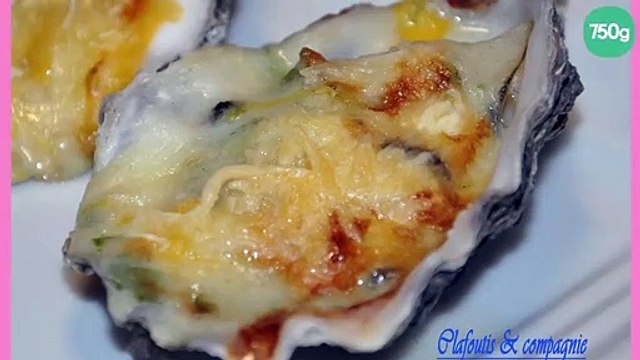 Huîtres gratinées au Roquefort
