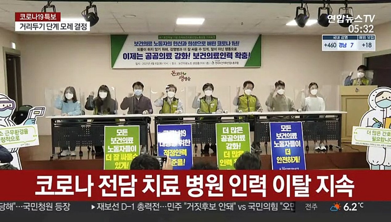 4차 대유행 조짐에 의료인력난 우려…"처우 개선 미흡"