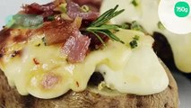 Pommes de terre farcies au bacon et tomme de Savoie