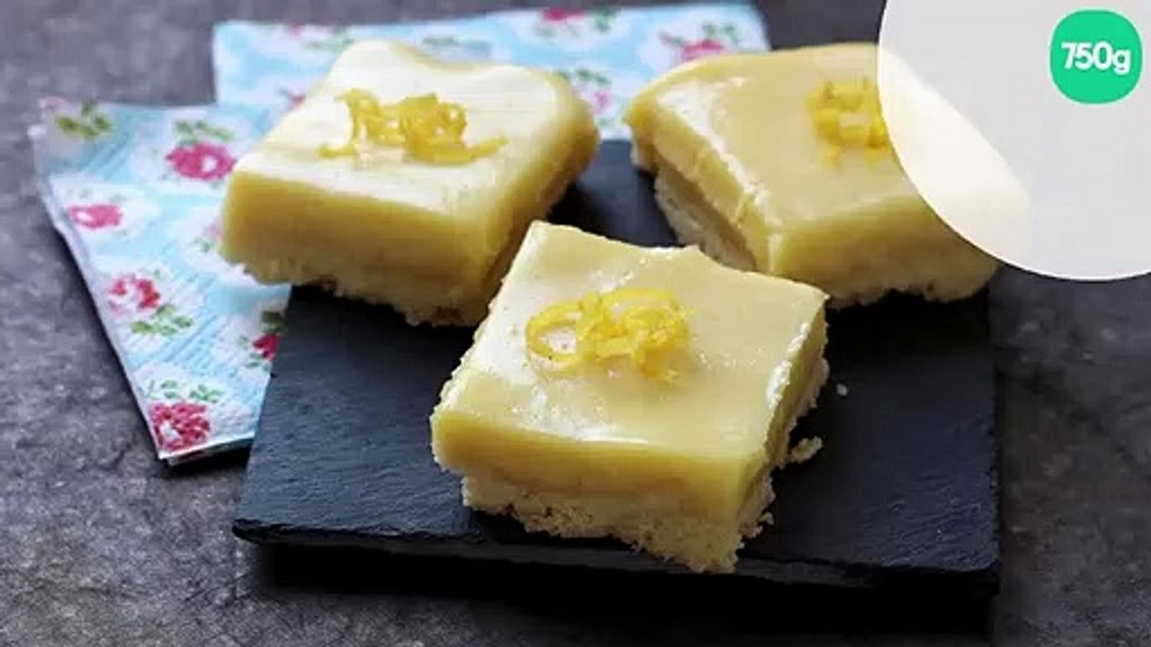 Carrés au citron généreux