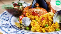 Paella safranée aux fruits de mer