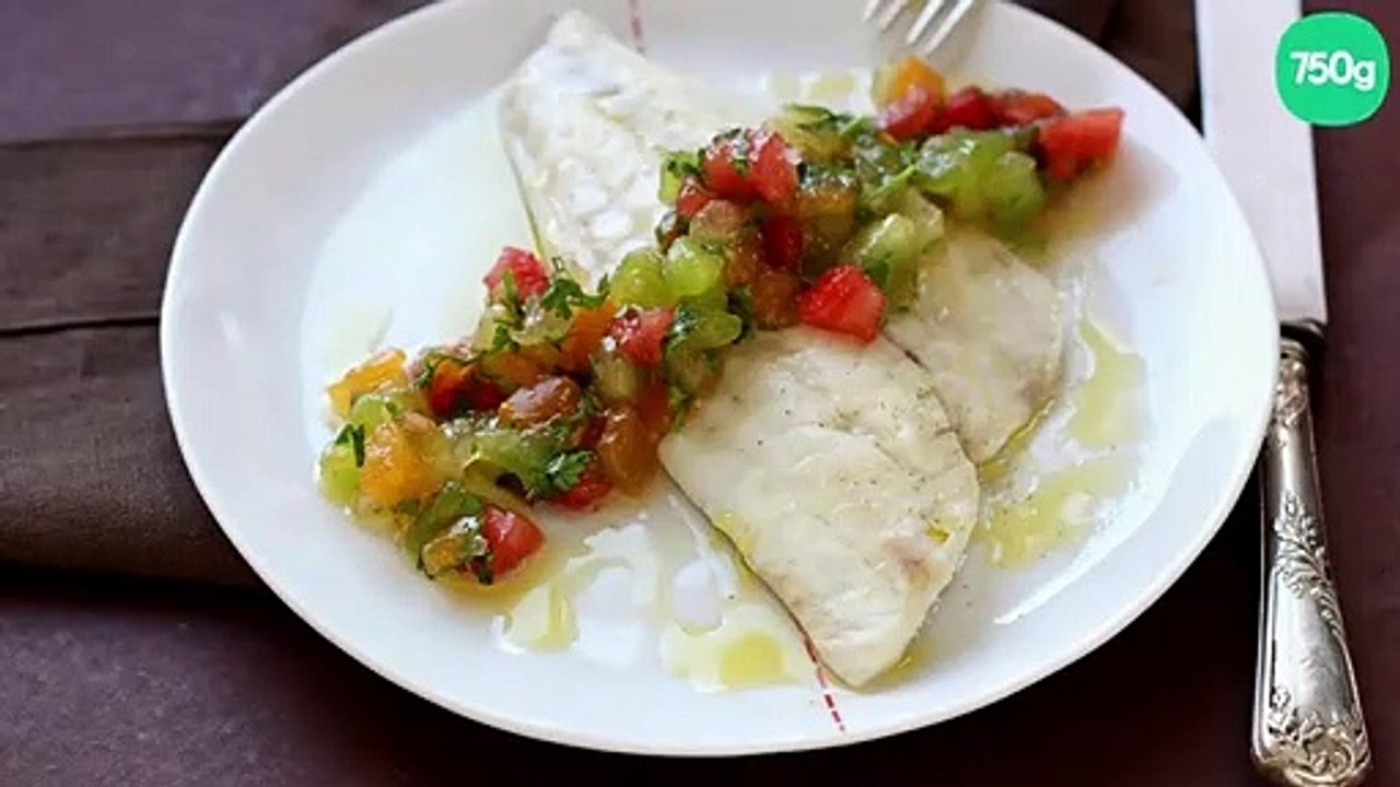 Filets de daurade, sauce vierge