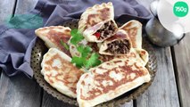 Crêpes turques farcies à la viande