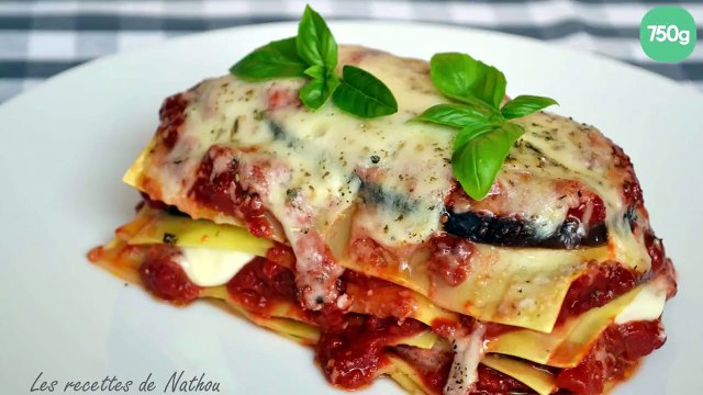 Lasagnes aux aubergines et mozzarella
