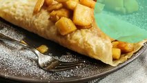 Crêpes aux pommes et caramel beurre salé