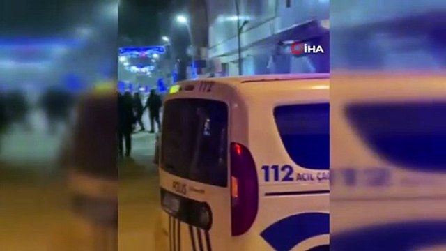 Polis ekiplerine zor anlar yaşatan alkollü şahıs biber gazıyla etkisiz hale getirildi