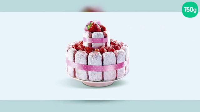 Charlotte aux fraises aux biscuits de Reims