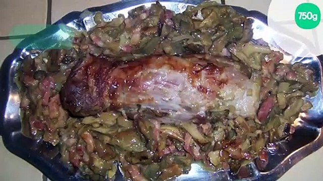 Rôti de porc au cèpes