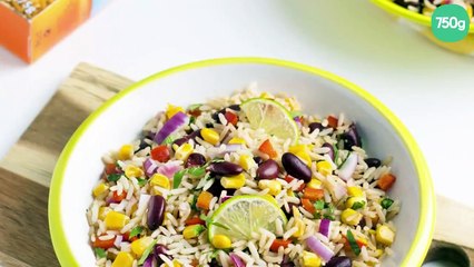 Salade de riz complet à la mexicaine