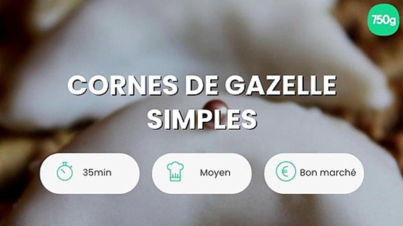 Cornes de gazelle simples