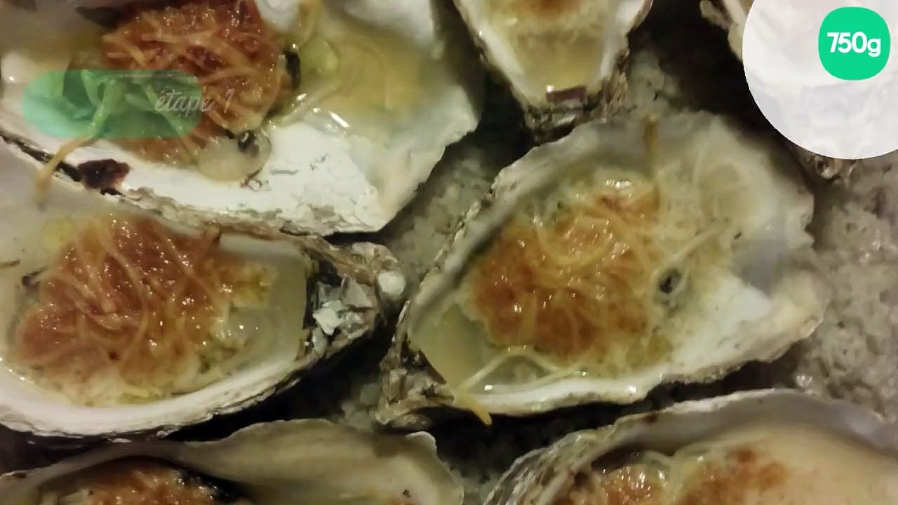 Huîtres chaudes gratinées maison
