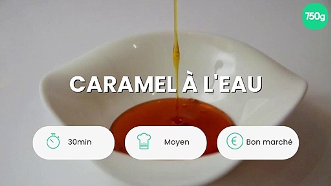 Caramel à l'eau
