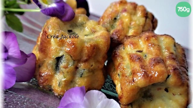 Cannelés aux pétales de tomates roties et courgette