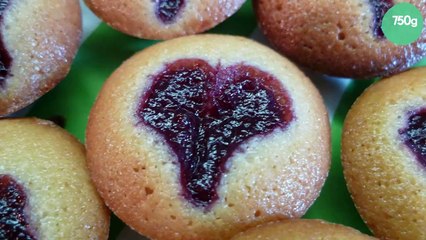 Financiers au miel et aux framboises