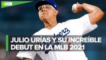 Julio Urías tuvo debut implacable en triunfo de los Dodgers