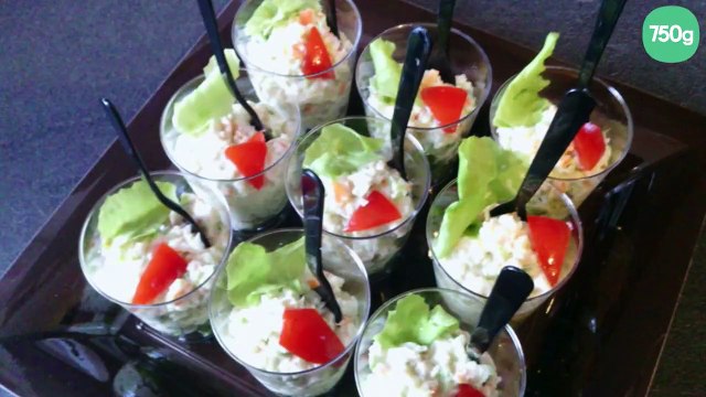 Verrines St Môret au saumon fumé