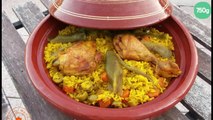 Poulet et son riz safrané