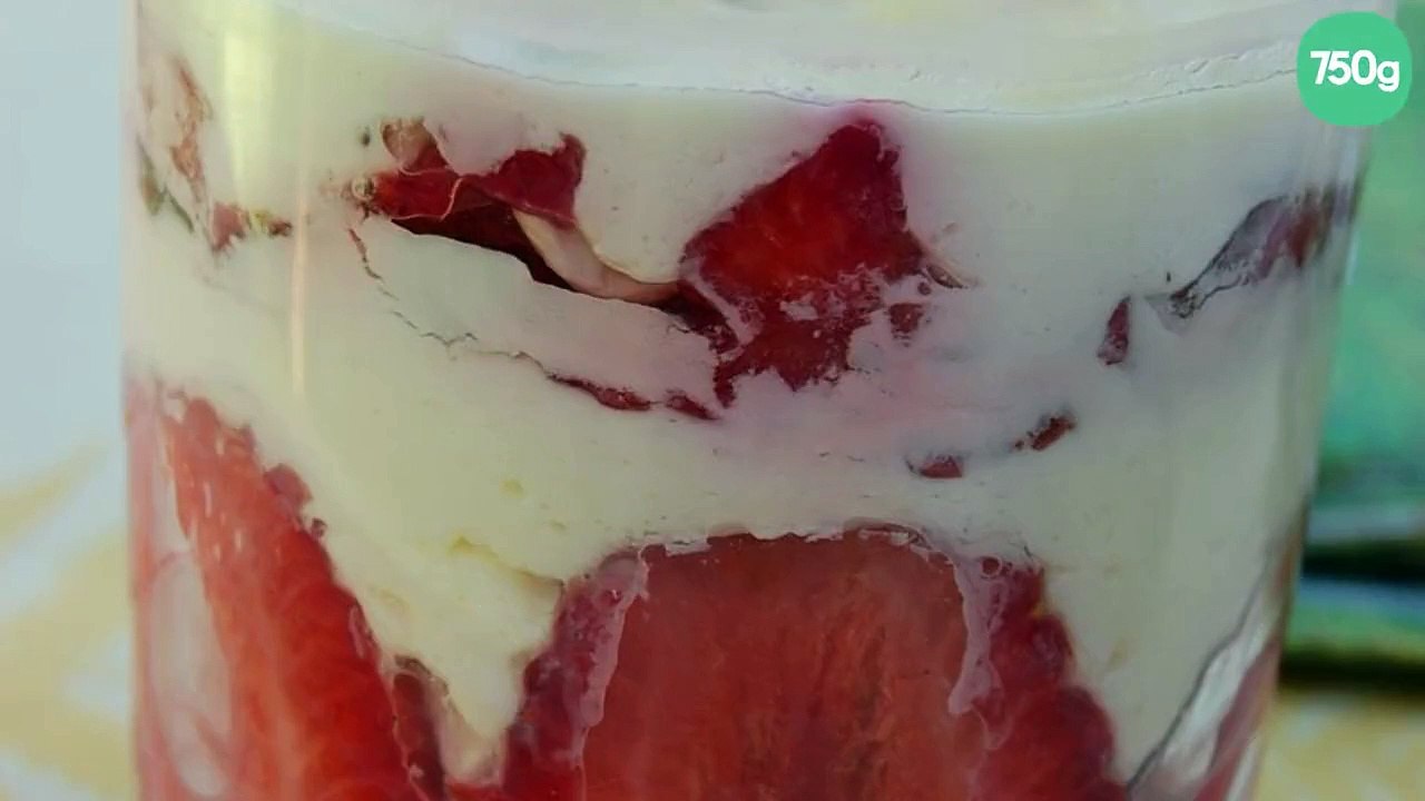 Tiramisu fraises basilic