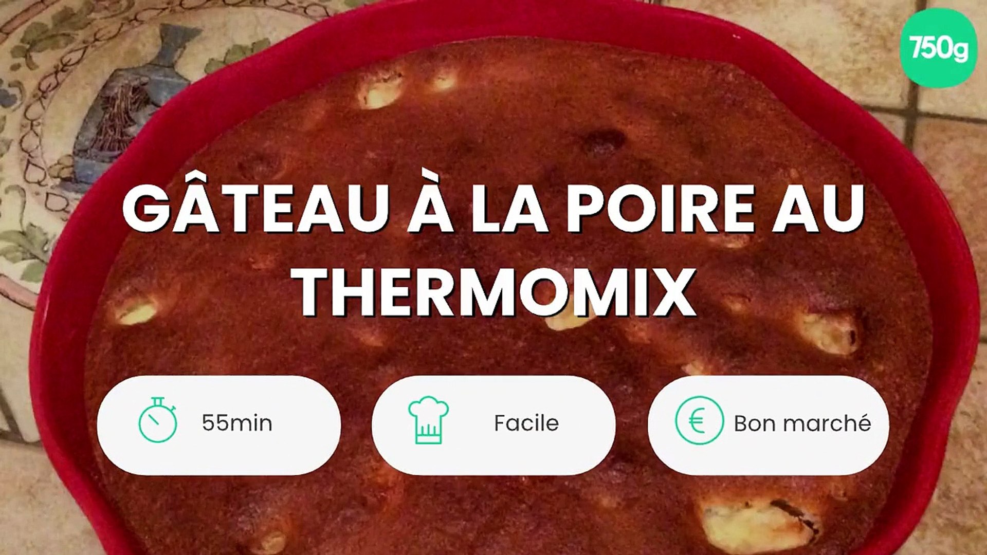Gateau A La Poire Au Thermomix Video Dailymotion