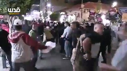 Ramallah'ta dev protesto! Filistinlilere böyle saldırdılar...