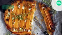 Tarte tatin aux carottes feta ricotta