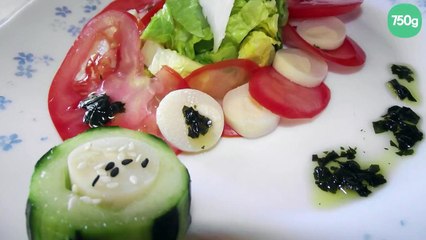 Salade tomate - cœur de palmier