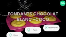 Fondants chocolat blanc -coco