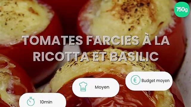 Tomates farcies à la ricotta et basilic