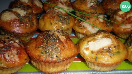 Mini-cake carotte-courgette-mozzarella