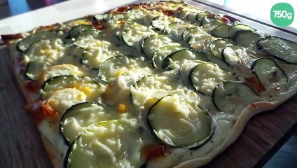 Pizza courgettes / chèvre
