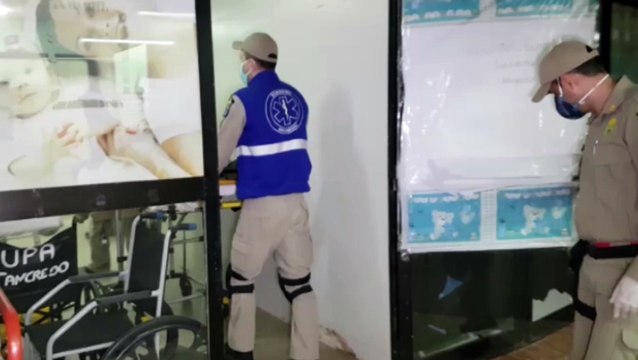 Homem cai de moto, é socorrido pelo Siate e levado à UPA Tancredo Neves