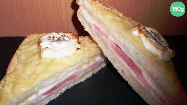 Croque monsieur au chèvre