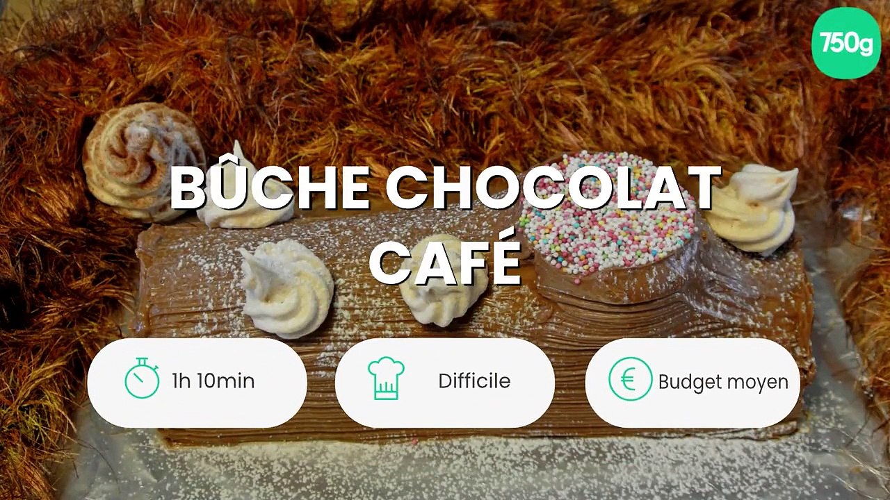 Bûche chocolat café