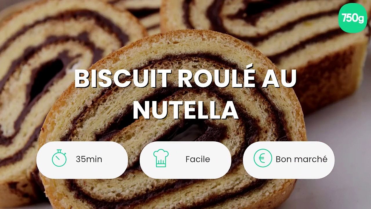 Biscuit roulé au Nutella