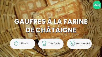 Gaufres à la farine de châtaigne