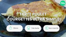 Tarte poulet courgettes ultra simple