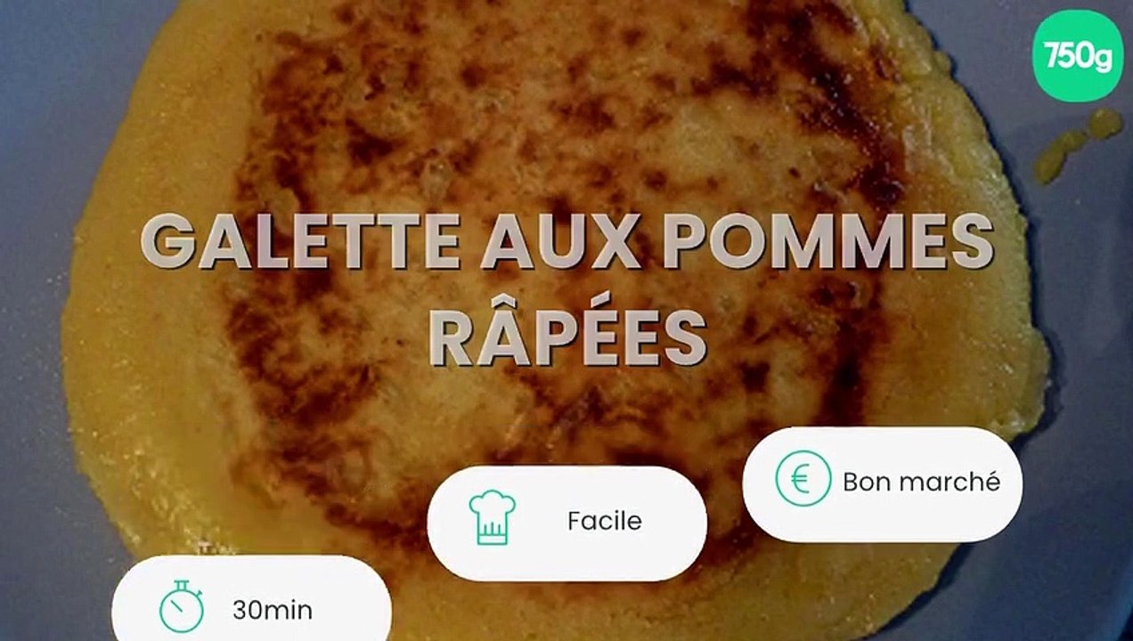 Galette aux pommes râpées