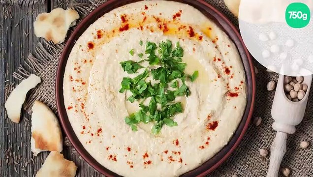 Houmous au cumin et paprika doux