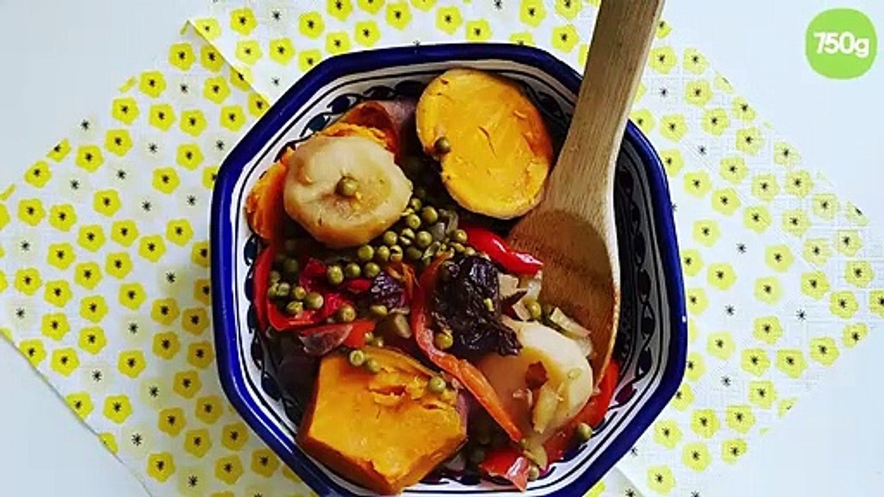 Tajine sans viande aux patates douces et pruneaux